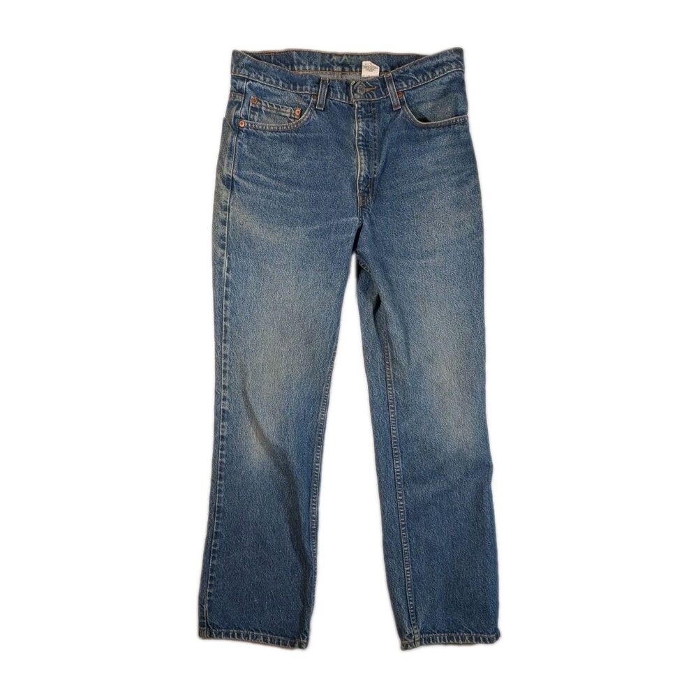 Vintage Levi's 517 Jeans Mens 34x32 Boot Cut Medium Wash Cotton Denim 90s Y2K